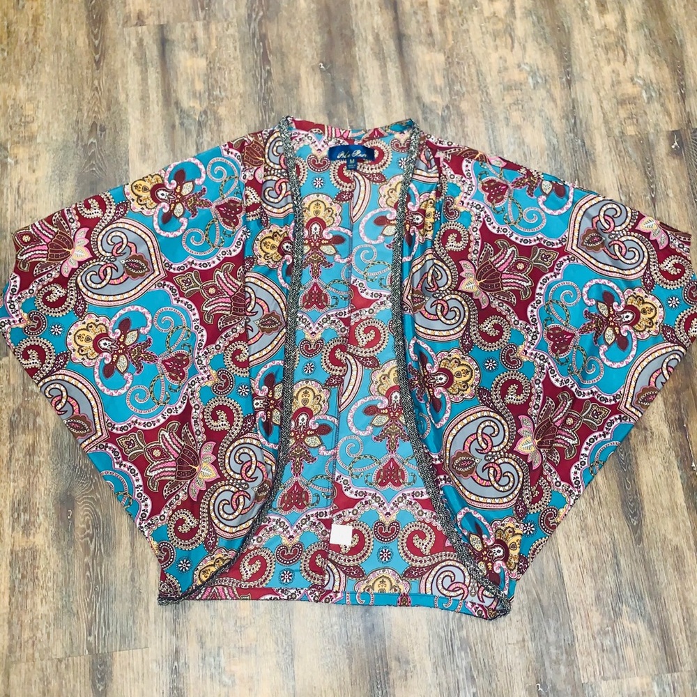 Blue Rain | Patterned Kimono